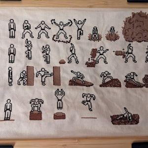 Earthbending Scroll Cross Stitch