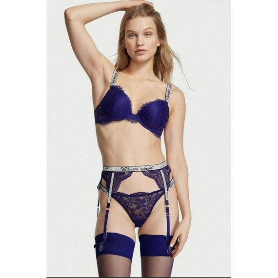 VICTORIA'S SECRET Diamond Very Sexy Shine Strap Garter Belt XS/S