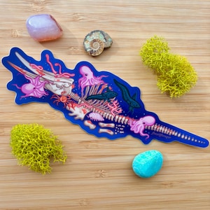Whale Fall Sticker / Marine Biology / Deep Sea / Vinyl Sticker / Laptop Sticker / Ecology