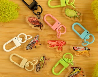 Mystery Mini Bug Acrylic Keychain / Insect Charm / Accessory