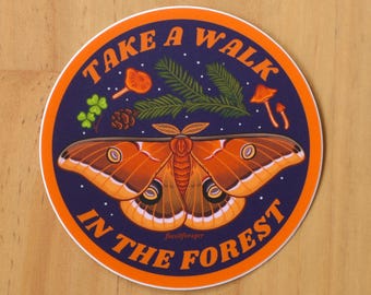 Take a Walk in the Forest Aufkleber / Entomologie / Ökologie / Biologie / Vinyl Aufkleber / Laptop Aufkleber