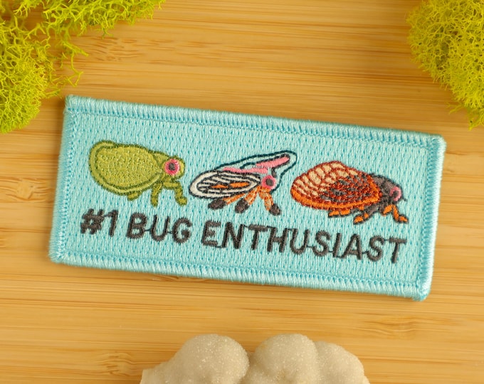 Number 1 Bug Enthusiast Iron-on Patch / Entomologist / Entomology ...