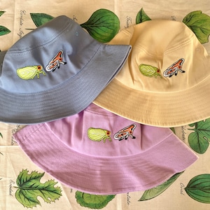 Bug Bucket Hat / Leafhopper / Insect Hat / Entomologist / Entomology / Cute Bug Hat