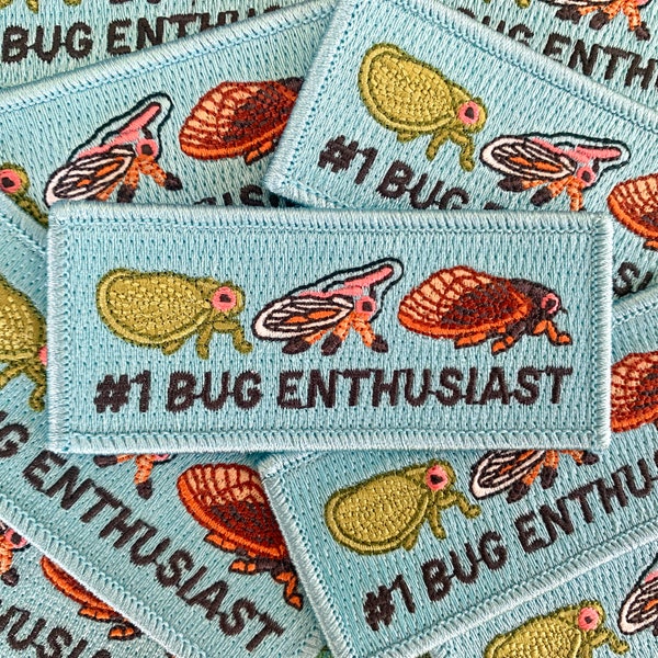 Number 1 Bug Enthusiast Iron-On Patch