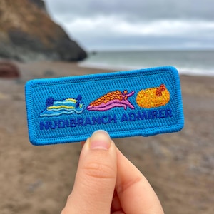 Nudibranch Admirer Iron-on Patch / Marine Biology / Sea Creature / Coastal / Ecology