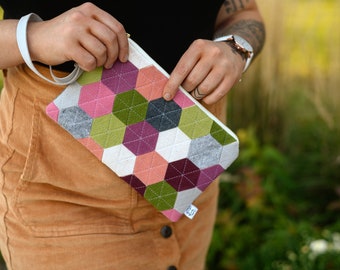 Handmade Merino Wool Felt Clutch Limited Edition Sustainable Purse