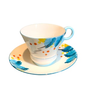 Rare 1930's Royal Paragon Her Maj Appt Art Deco Teacup and Saucer