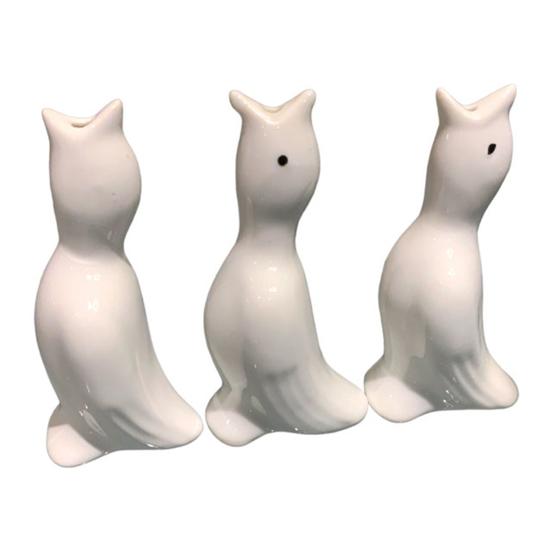 3 Vintage White Pies Birds Made in Japan 4 Each Etsy