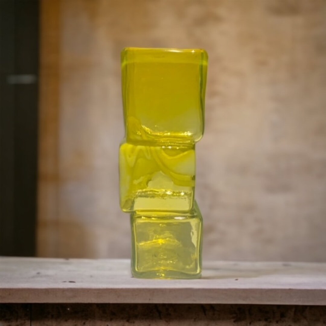 Unique Reproduction Drunken Bricklayer Vase in Yellow Etsy UK
