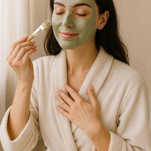 Natural Clay Face Mask Powder: Botanical Skincare - Glow, Soothe, Deep Clean