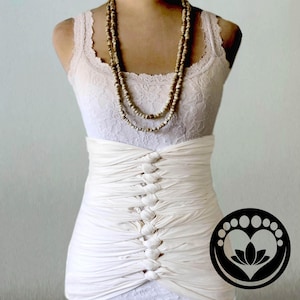Finest Pure Cotton Bengkung Belly Binding Wrap/premium natural cotton muslin, FREE Tutorials Videos by Bengkung Master, postpartum care
