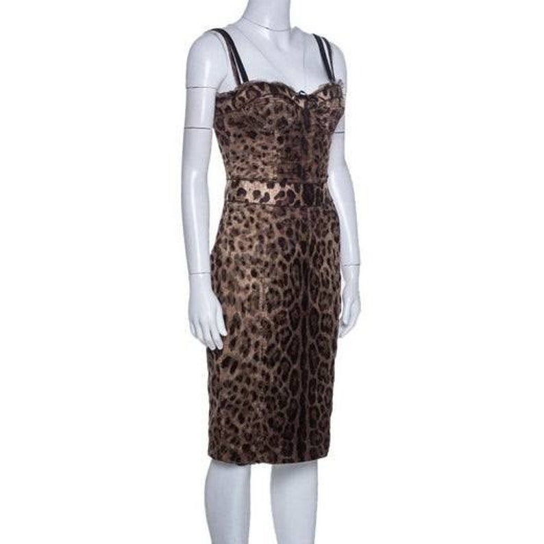 Dolce \u0026 Gabbana Brown Leopard Print 