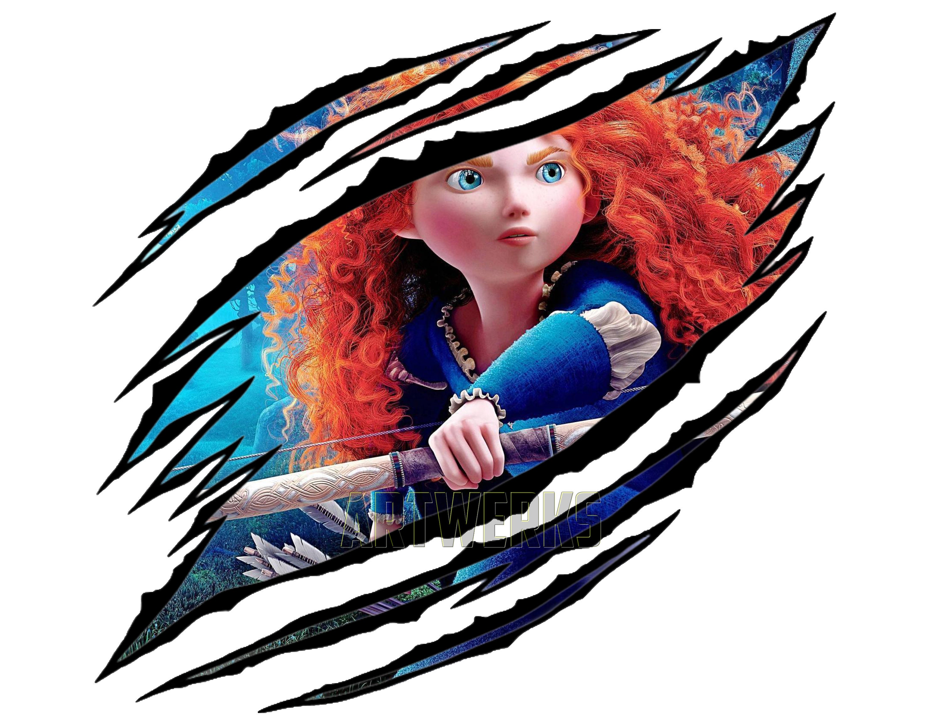 Merida Brave PNG SVG Not Included | Etsy