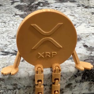 Xrp,gold coin, to the moon,crypto,3d printed coin