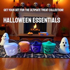 Boo buckets mini 80s 90s Nostalgic, Halloween, 3d printed