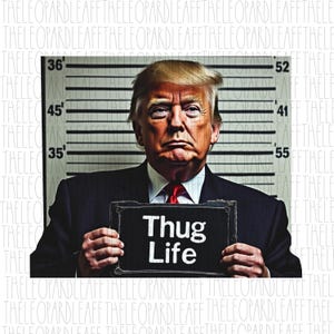 Thug Life-troef, 2024, troef voor president, digitaal ontwerp **png-bestand voor sublimatie**