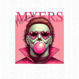 Horror character, Mike Myers bubblegum, halloween,DIGITAL DESIGN **PNG file for Sublimation**