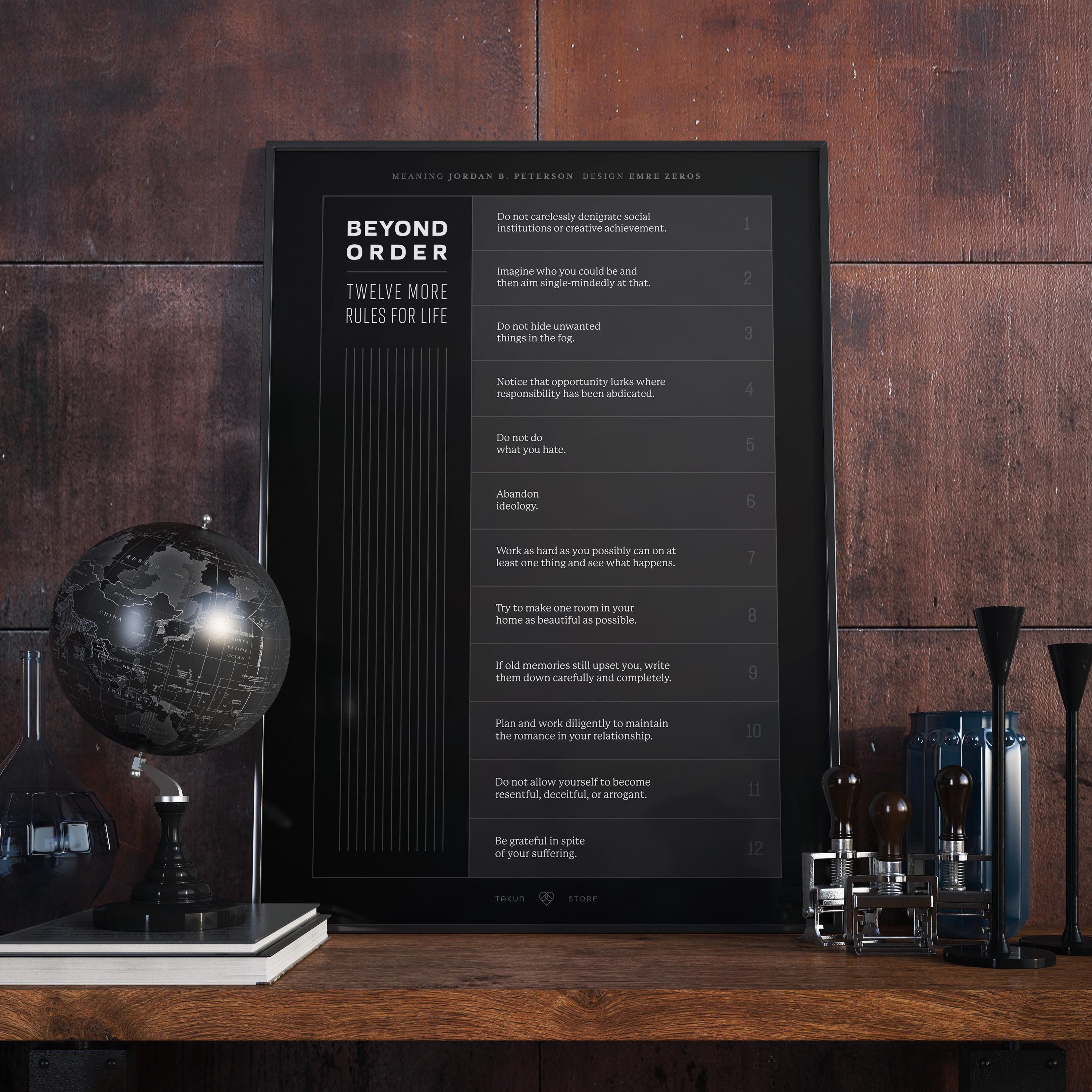 Beyond Order | 12 | Twelve More Rules for Life by Jordan B. Peterson | DARK | Digital Poster