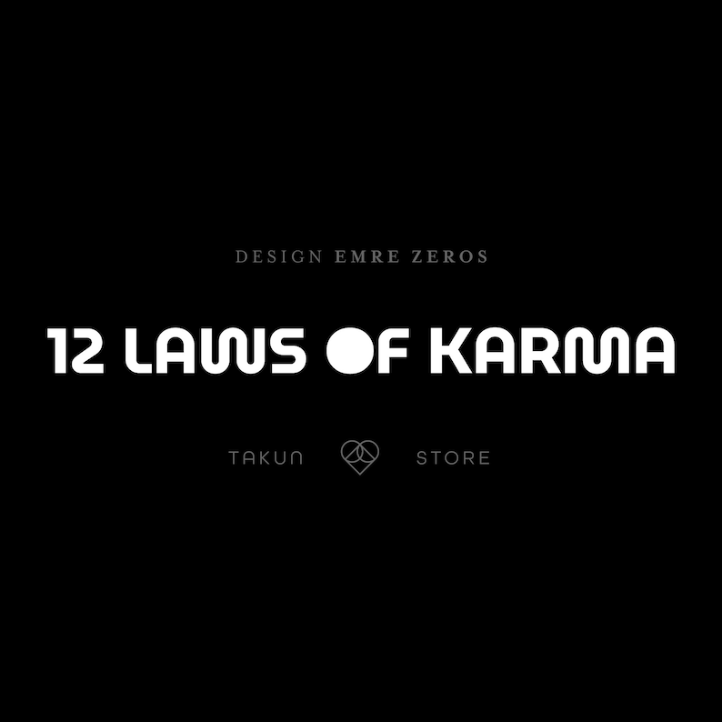 12 Laws of Karma LIGHT Yoga Art Karma Wall Art Printed Etsy