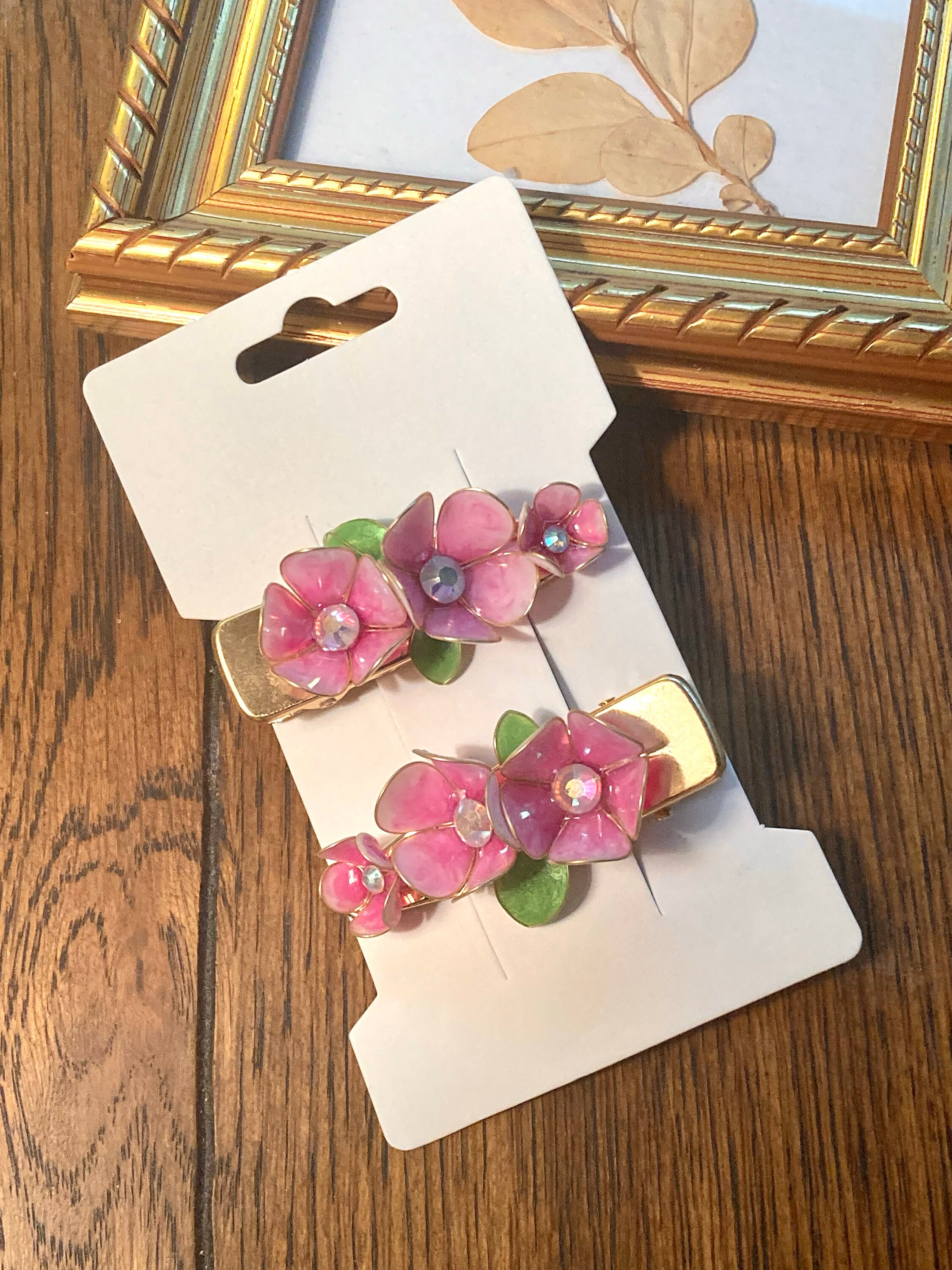 Pink flower hair clip - kanzashi hair clip - resin hair pin - wedding hair pin - wedding hair clip - gift for her - flower hair pin
