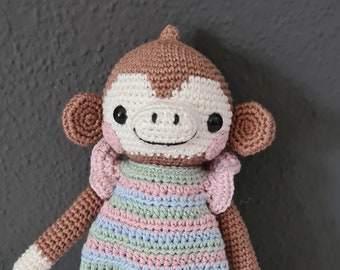 Amigurumi Pica Pau Lupita Affe, fertiges gehäkeltes Produkt,  --- Sofort lieferbar in weniger Tage ---