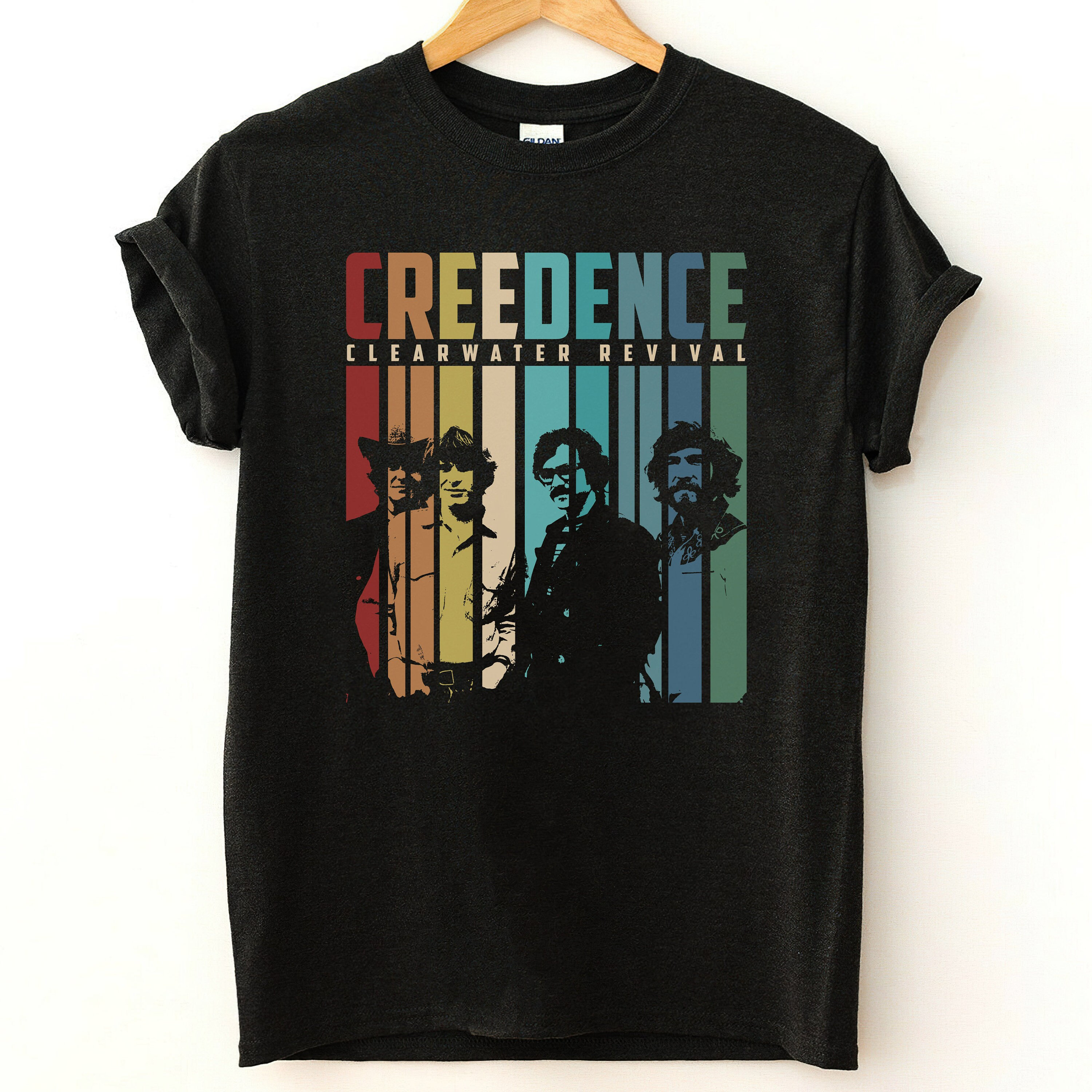 Creedence Clearwater Revival Band Retro Vintage T Shirt