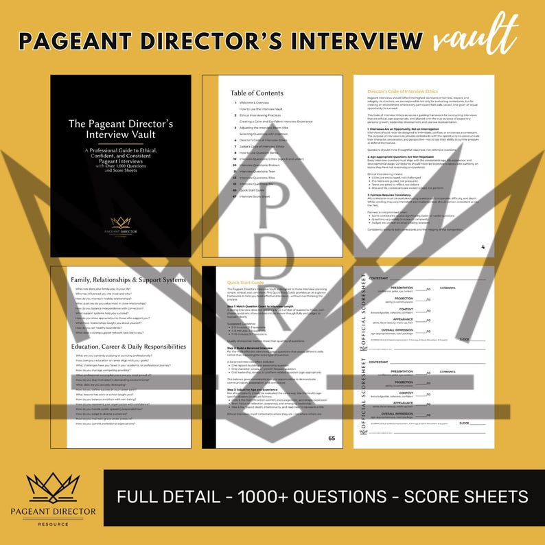 Interview Vault - Everything You Need - Questions & Score Sheets ...