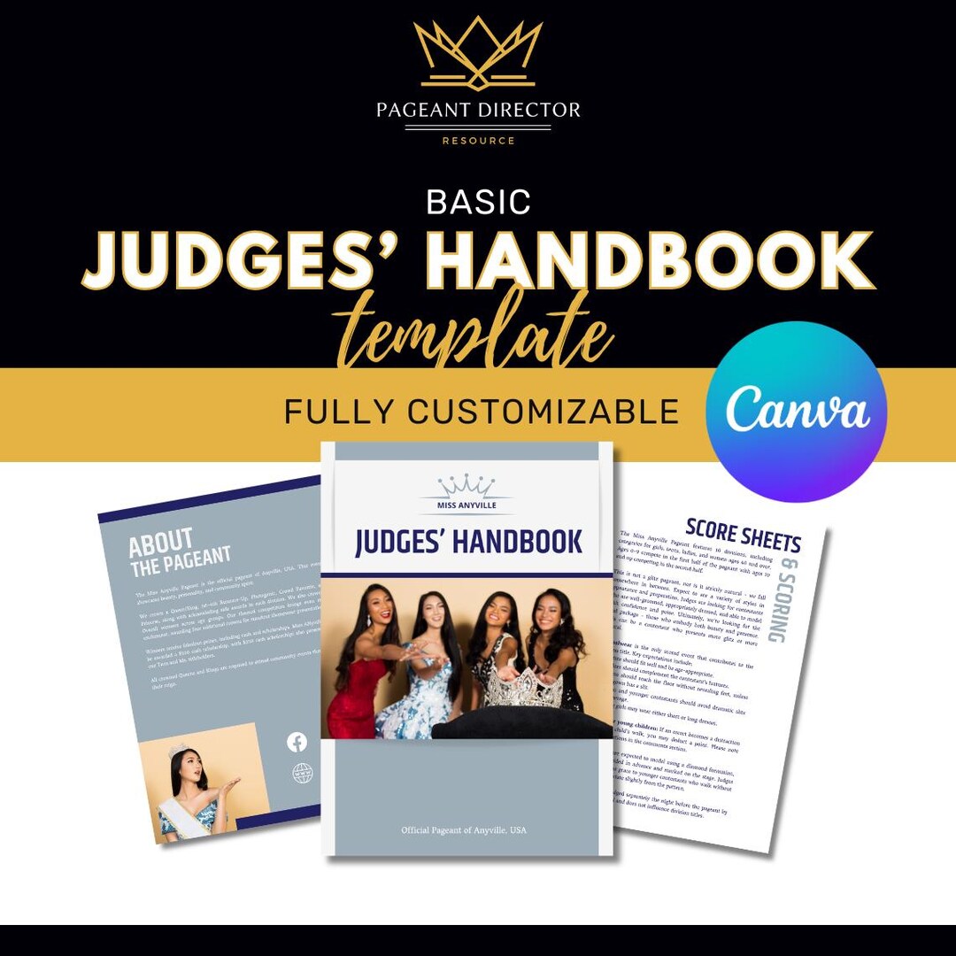 Pageant Judges' Handbook - Pageant Director Resource - Customize in ...