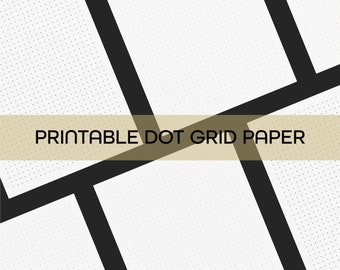 Printable Dot Grid Paper | Bullet Journal Dotted Grid | A4, A5, Letter | PDF | Digital Download | Planner | Template | Bujo | Dotted Page