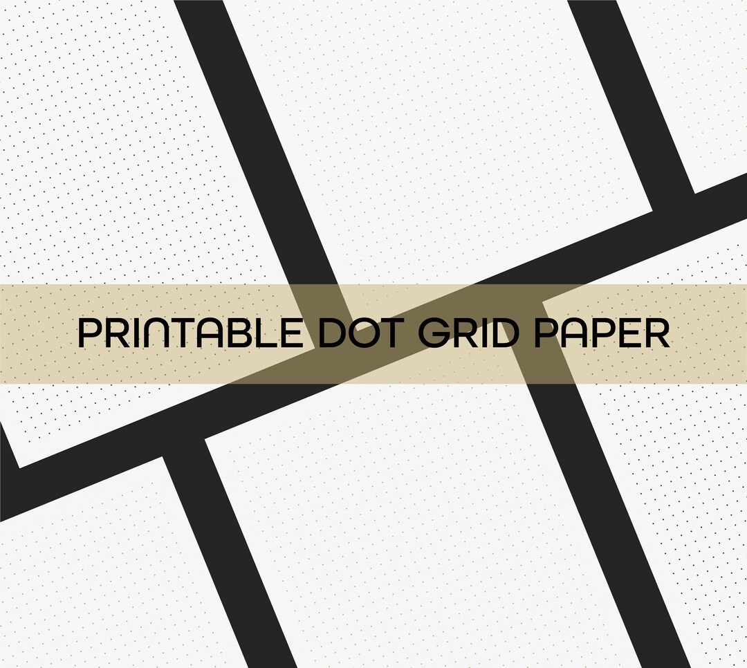 Printable Dot Grid Paper Bullet Journal Dotted Grid A4, A5, Letter PDF ...