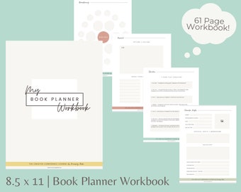 Novel Planning Workbook | Story Plotting, Character Development, Publishing (Printable PDF)
