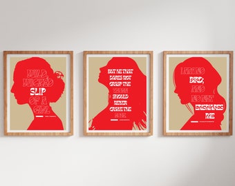 Bronte Sisters Literary Quotes Prints | Jane Eyre, Wuthering Heights (Digital Download)