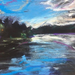 Oil Pastel Landscape