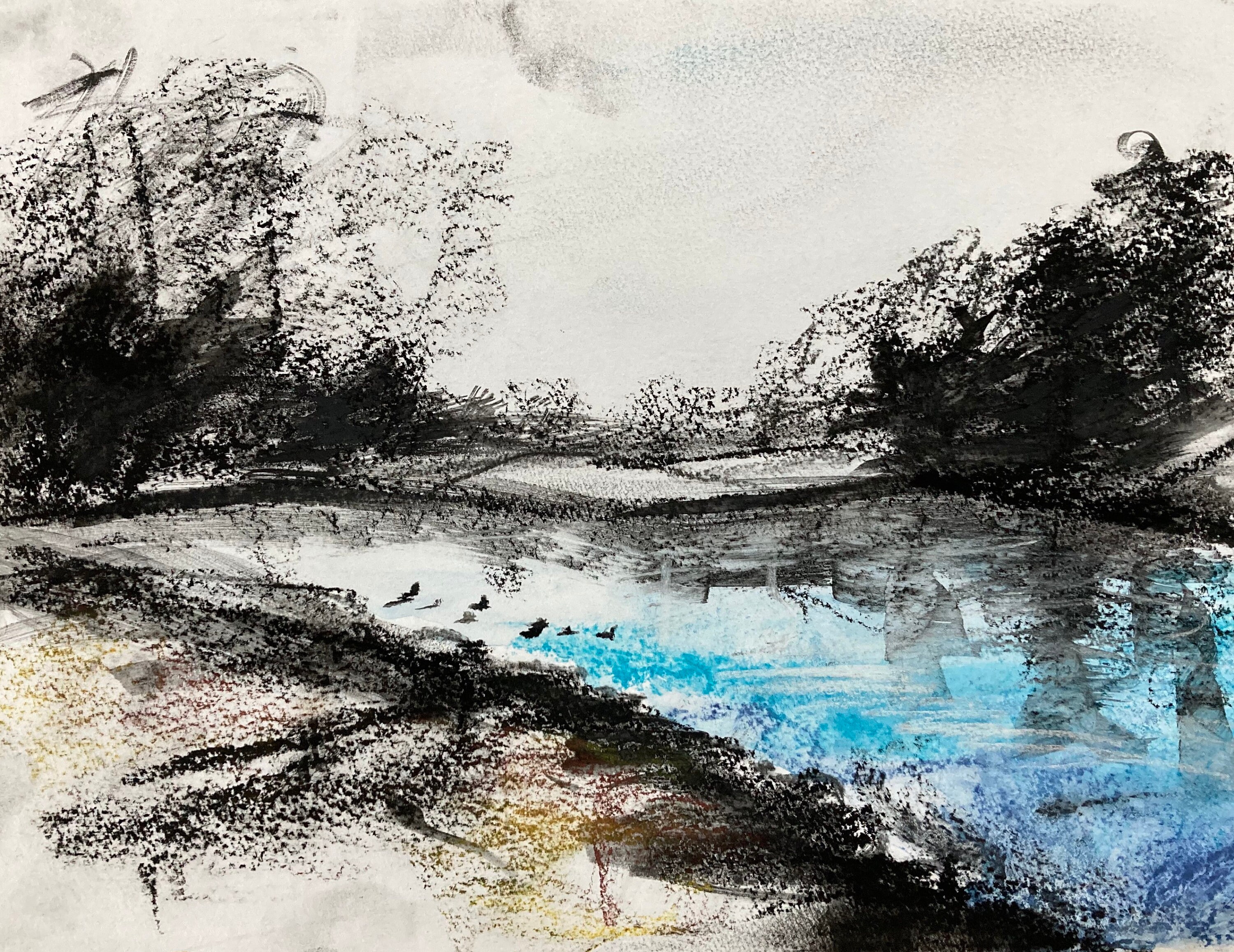 Elizabeth Park Drawing (framed)