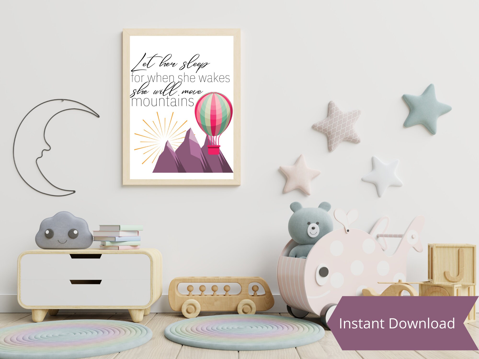 LET HER SLEEP Printable Instant Download - Etsy