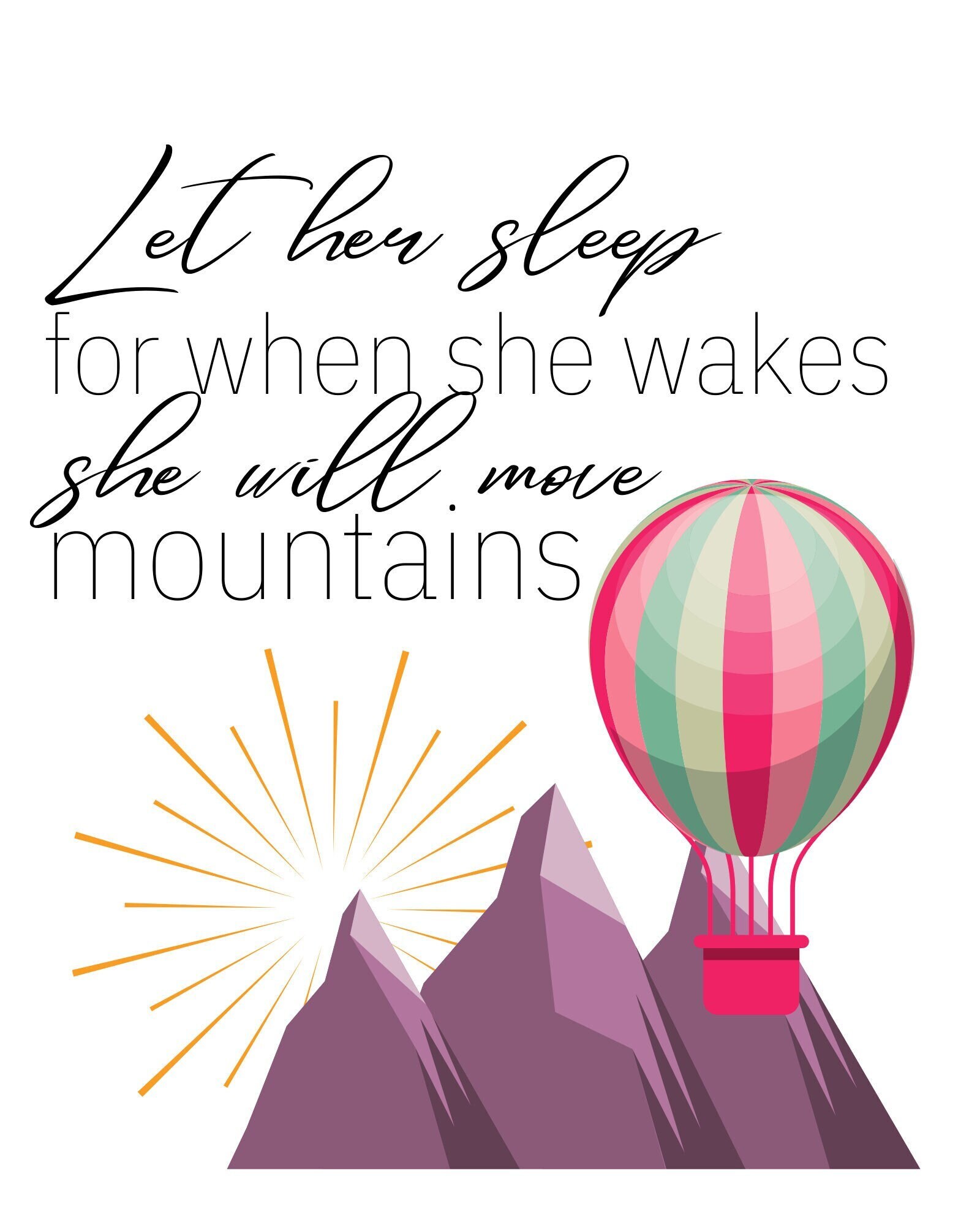 LET HER SLEEP Printable Instant Download - Etsy