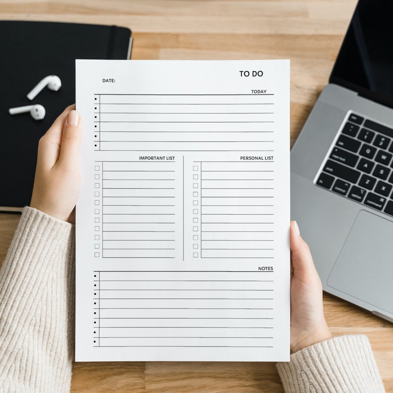 To Do List Printable, Minimalist to Do List Routine Simple Tasks List ...