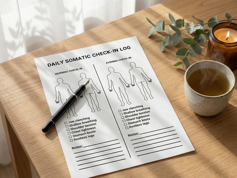 Somatic Check In Somatic Nervous System Regulation Kit, Polyvagal Ladder & Vagus Nerve ...