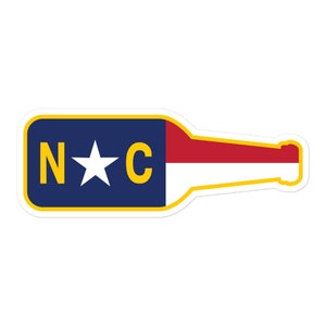 Pegatina de cerveza de Carolina del Norte