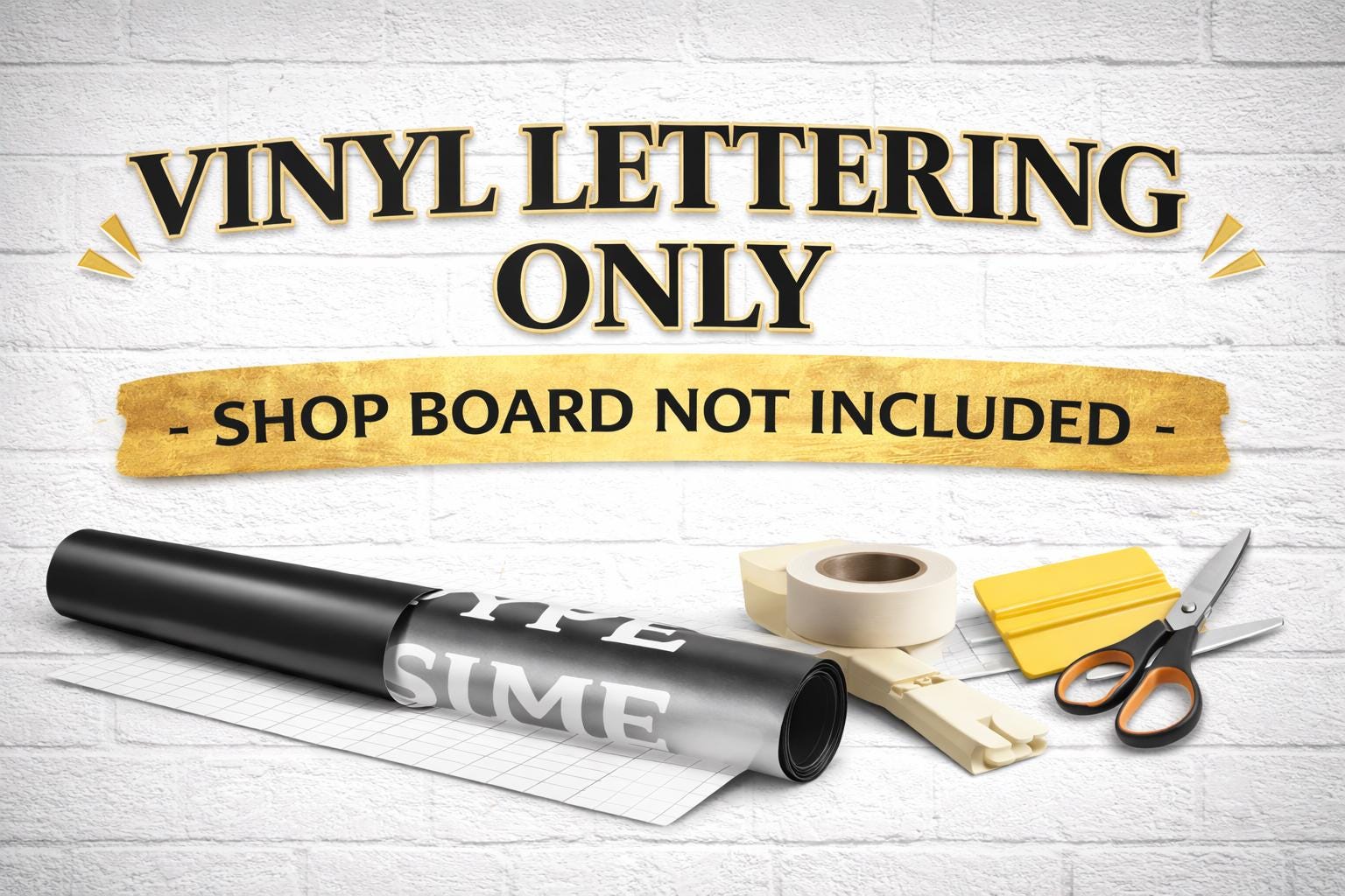 Custom Vinyl Lettering for Shop Signs | Business Window Decals, Made to ...