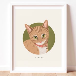 Custom Pet Portrait Digital File, Pet Portrait Illustration, digital pet portrait, custom pet art