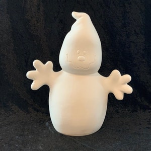Ready to Paint Ceramic Bisque Ghost, Ceramic ghost to paint,  Clay Magic mold 3018
