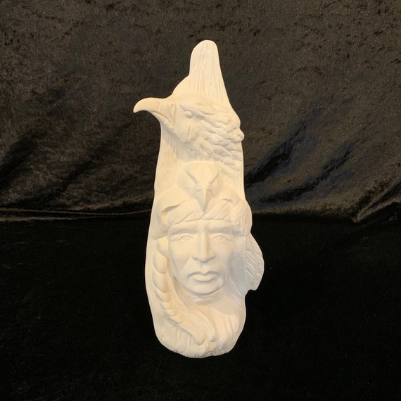 Ready to Paint Native American Ceramic Bisque Kimple Mold Etsy