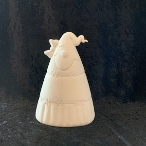 Ceramic Bisque Candy Corn, Clay Magic mold 3872 Kandi Corn, Cute Halloween Ceramic Bisque, Paintable Halloween Ceramics, Ceramics to Paint