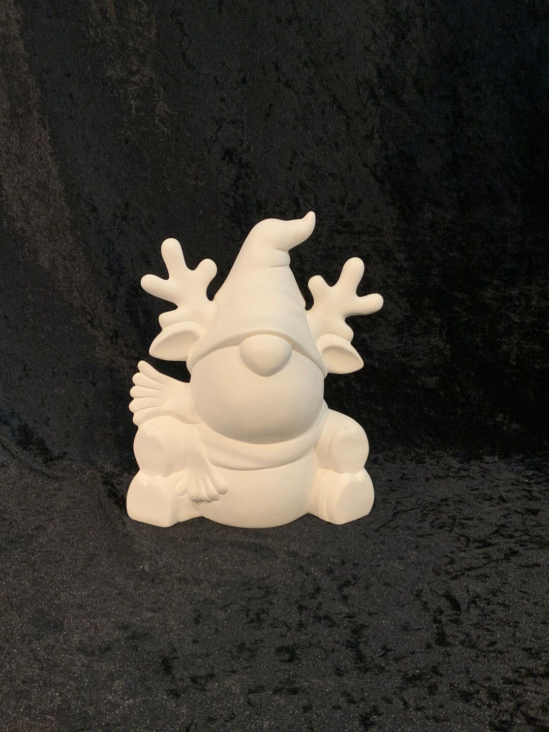 Ceramic Bisque Reindeer Gnome Clay Magic Rudy Gnome Ceramic Etsy