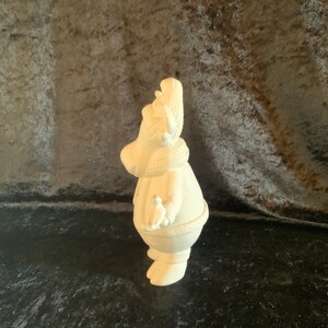 To Be Jolly Christmas Moose Ceramic Bisque - 11 Inch Ready To Paint Unpainted Christmas Decoration