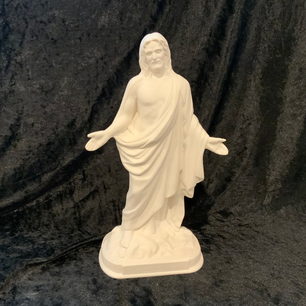 Ceramic Bisque Jesus Statue, Christian Ceramics, Jesus Christ, Christmas Ceramics, Easter Ceramics, Religious Ceramics