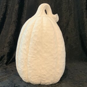 Ceramic Pumpkin, Whittled Pumpkin Ceramic Bisque, Clay Magic 3252, Fall Ceramics, Halloween Ceramics, Textured Pumpkin