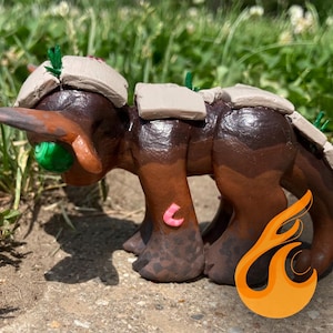EDMUND, Earth Dragon | Handmade Sculpture Clay Dragon Figurine Cute Unique Creature Decoration
