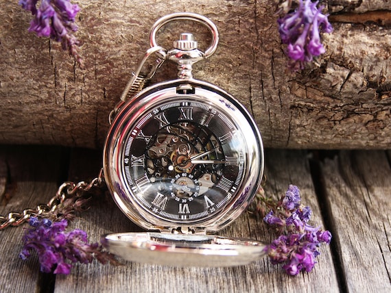 Montre De Poche Vintage Waltham Hunter Gravée - Mécanique 17 Rubis - Vers 1910-1919
